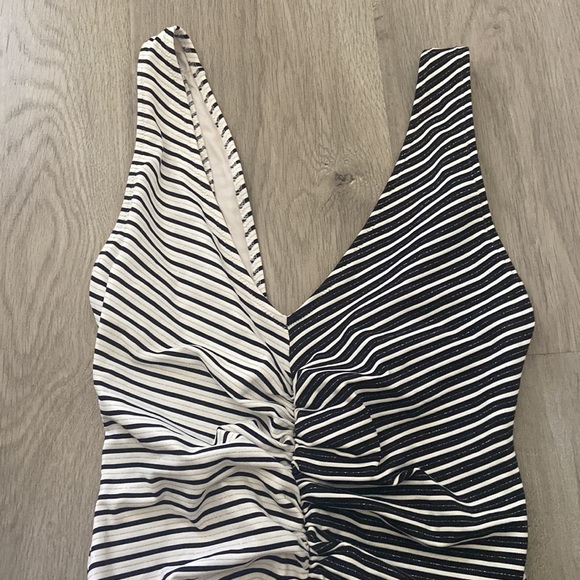 Solid & Striped One Piece Bikini - Picture 2 of 3